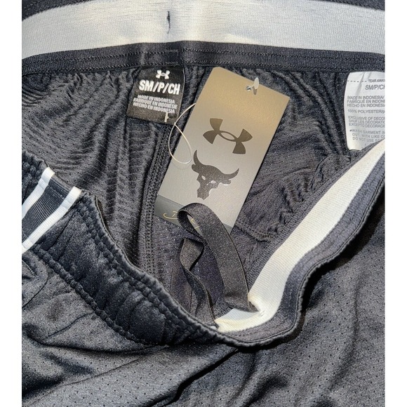UNDER ARMOUR Project Rock Penny Mesh‎ Shorts Black Men's Sz S *NEW* 1377443-001 - Picture 5 of 7